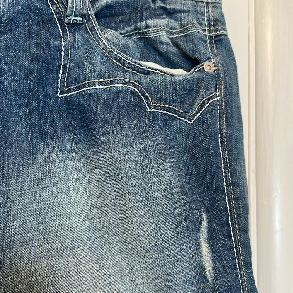Antik Cotton Denim Blue Jean Shorts 38 like new - Picture 5 of 13